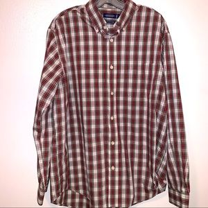 Consensus Large Plaid Button Down Shirt